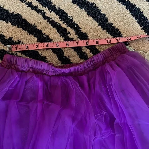 🆕 WDPL Women's A-Line Tulle Strips Ruffles Tutu Ball Gown Skirts