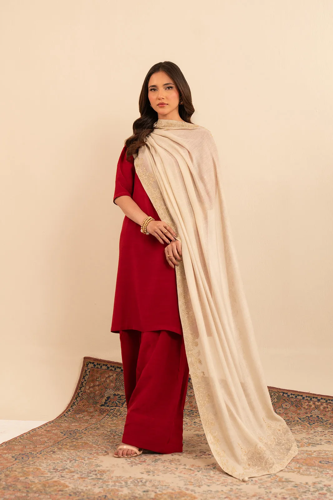 1 Piece Khaddi Net Embroidered (FH0006)