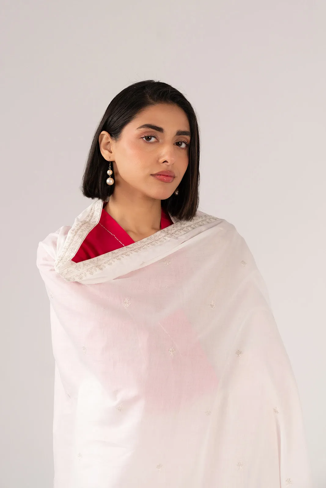 1 Piece Lawn Embroidered Shawl (CH0009)
