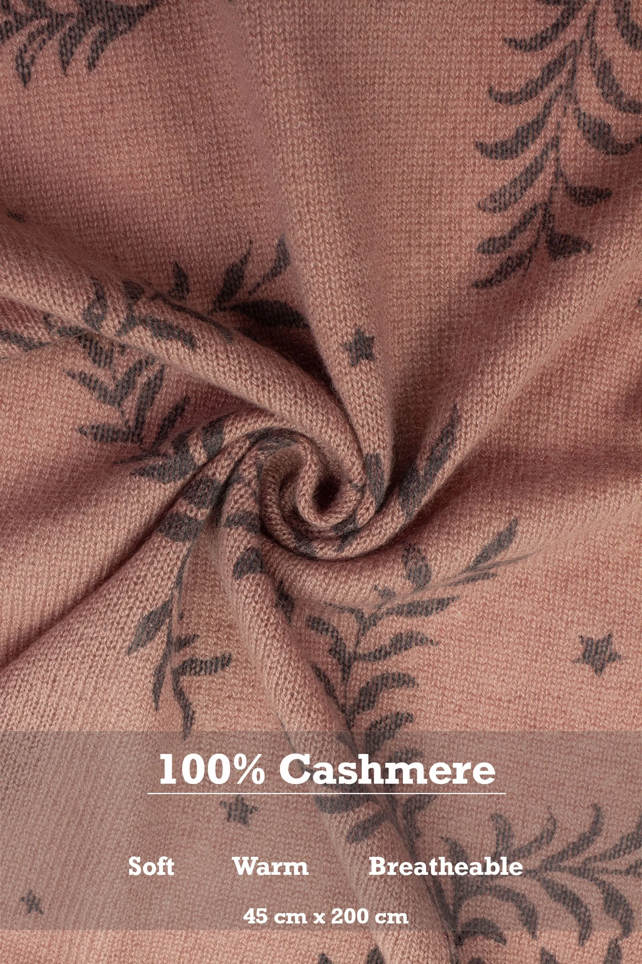 100% Cashmere Hand Crafted Long Winter Scarf Women