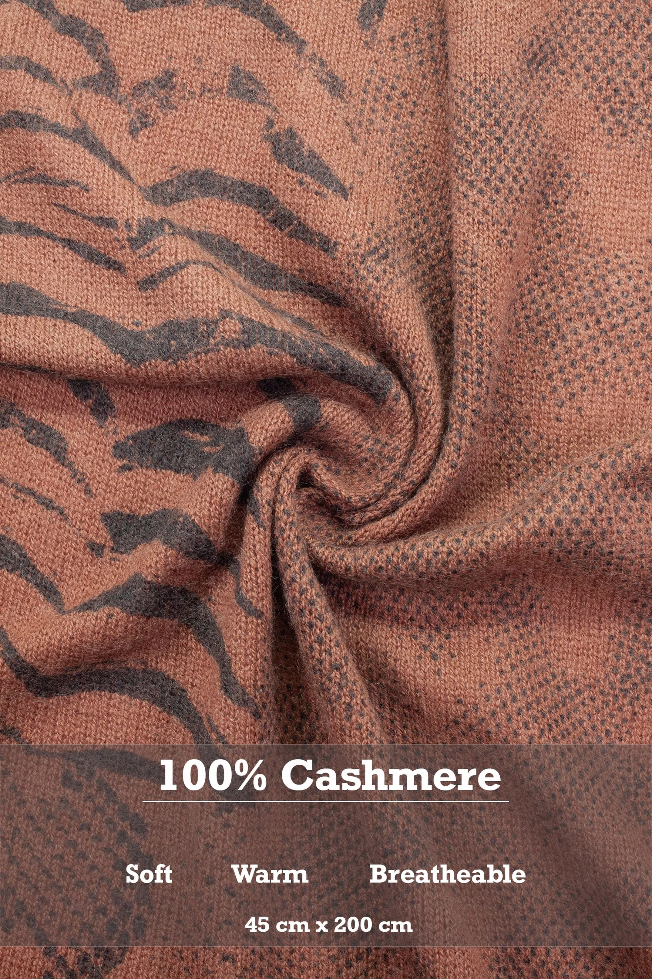 100% Cashmere Hand Crafted Long Winter Scarf Women