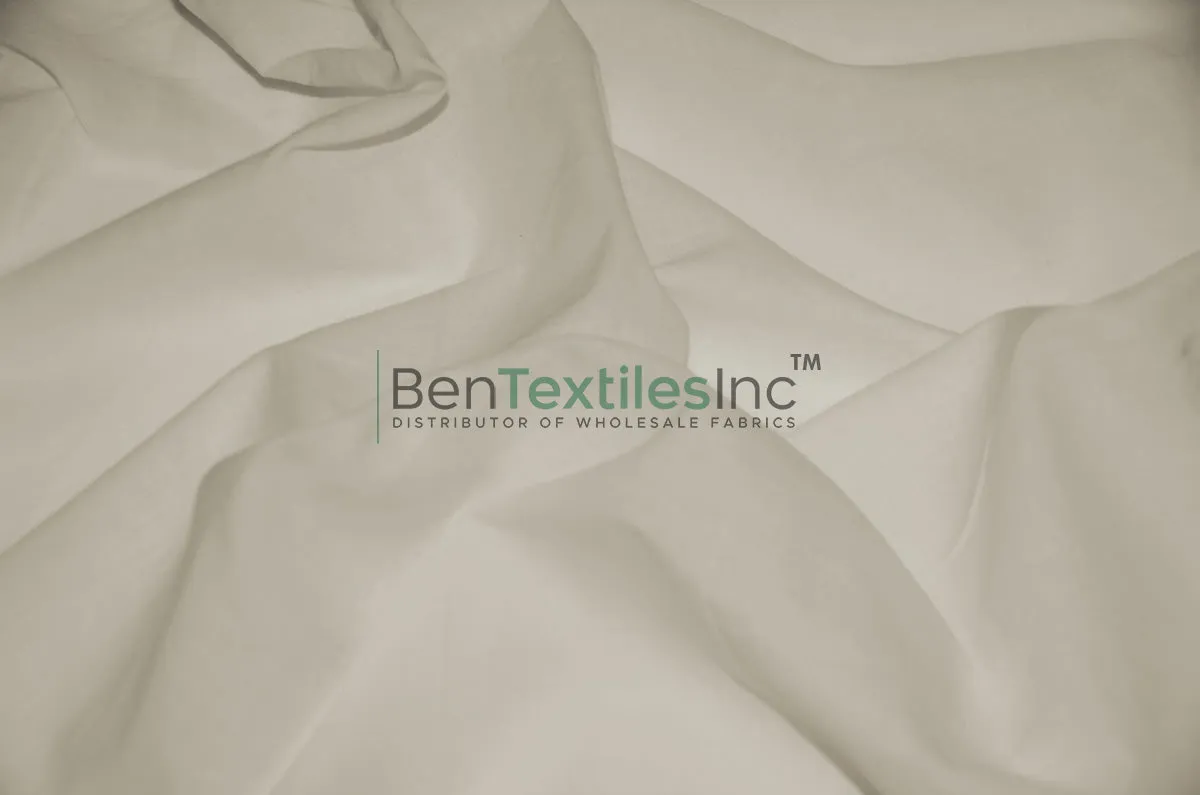 100% Cotton Lawn Fabric | Lightweight Breathable Cotton | 60" Wide | White Ivory Black |