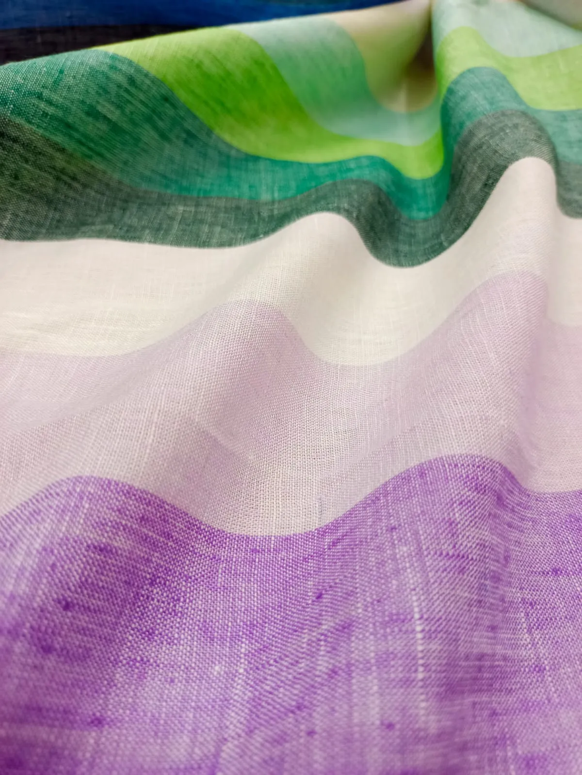 100% Linen Chambray Weaved Woven Fabrics