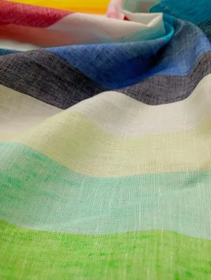 100% Linen Chambray Weaved Woven Fabrics