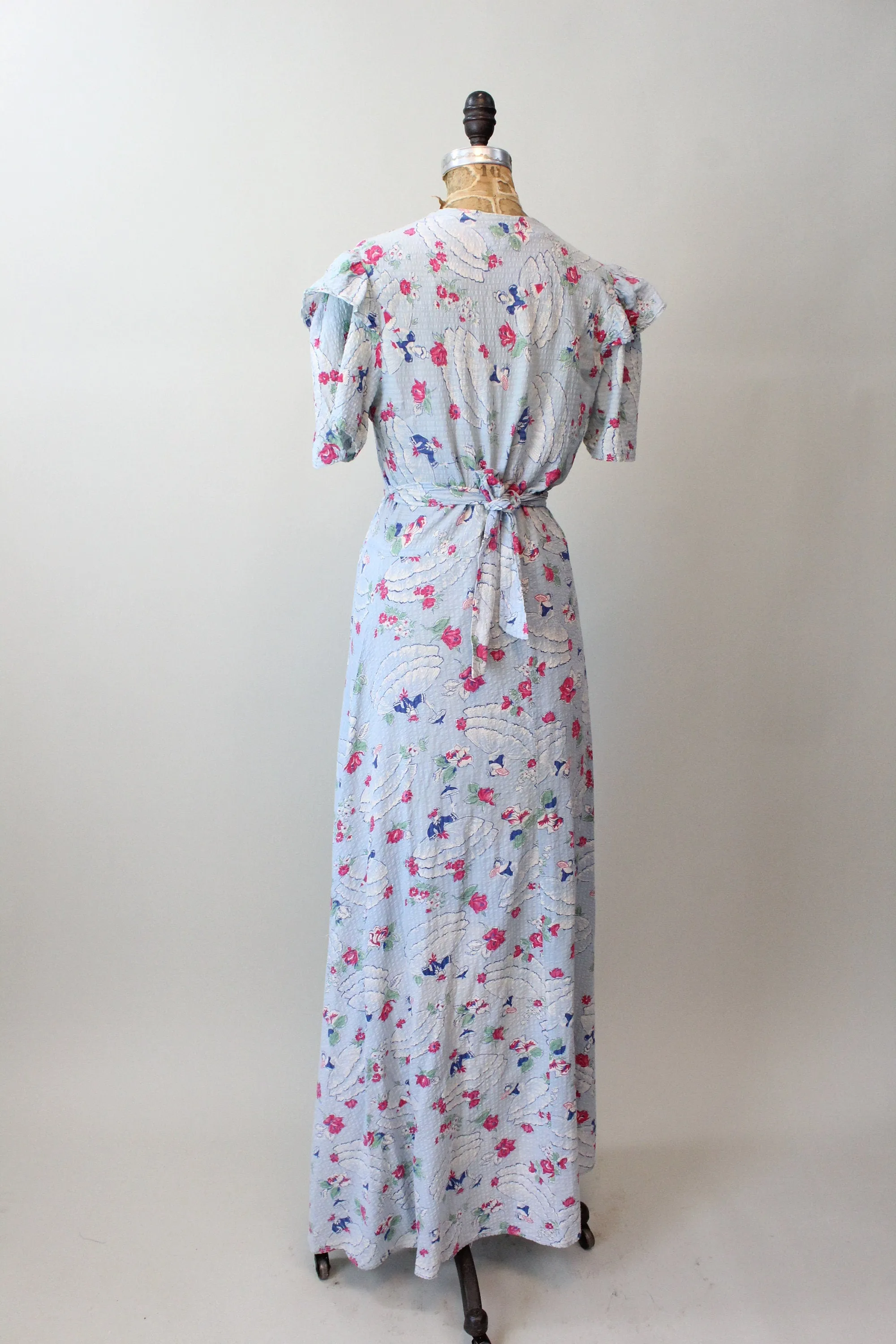 1940s gone with the wind LADIES HOOP SKIRTS dressing gown dress medium | new spring