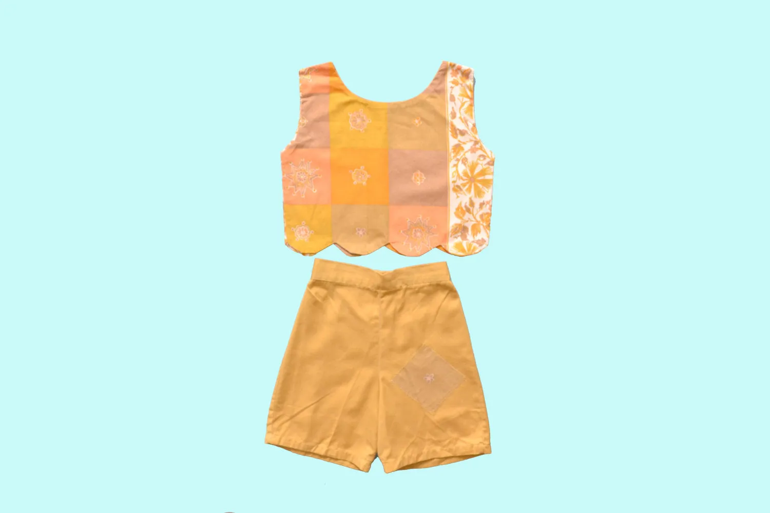 1950s Two Piece Orange  Play Set