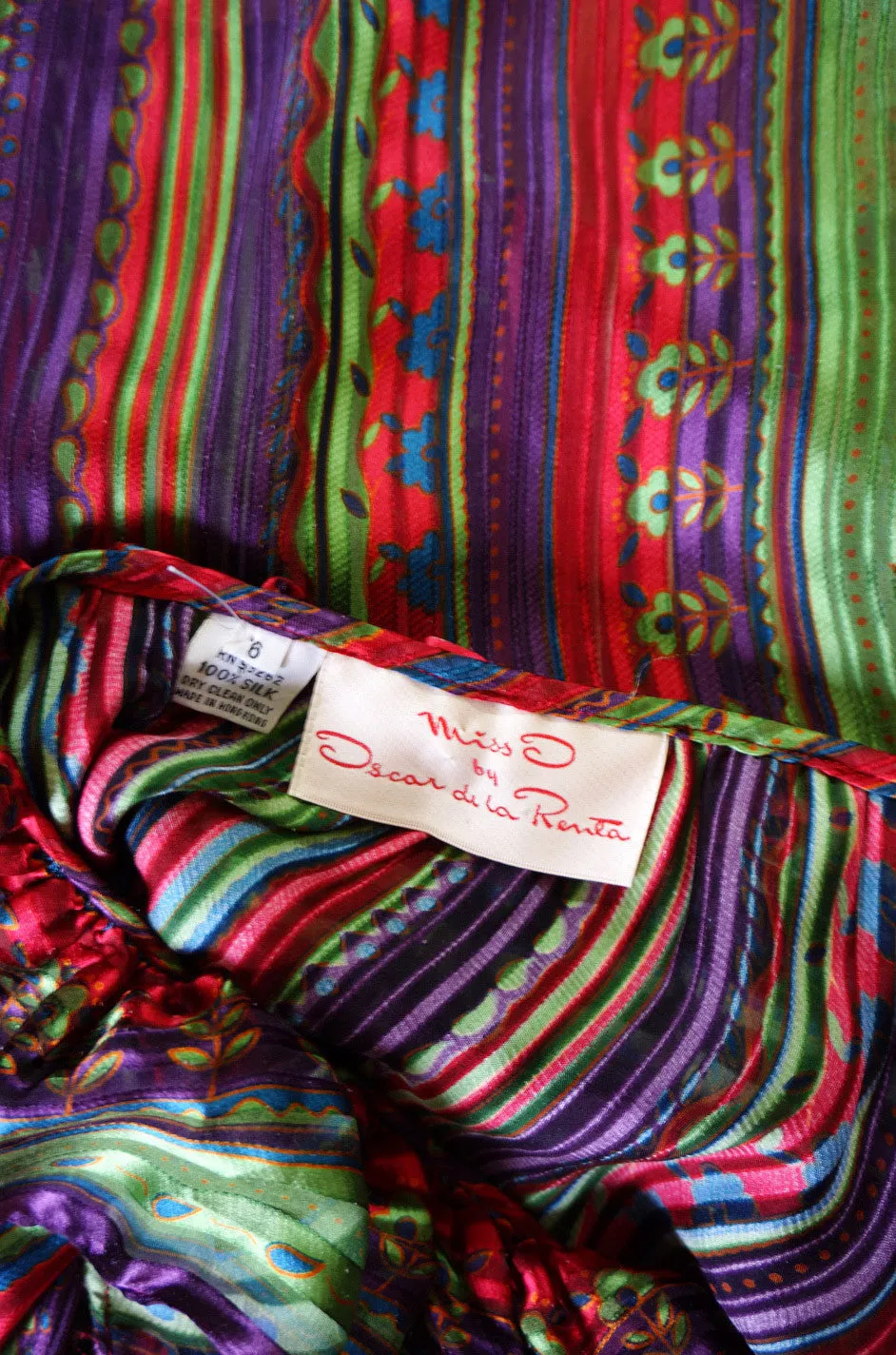 1970s Oscar de la Renta Silk Gypsy Set