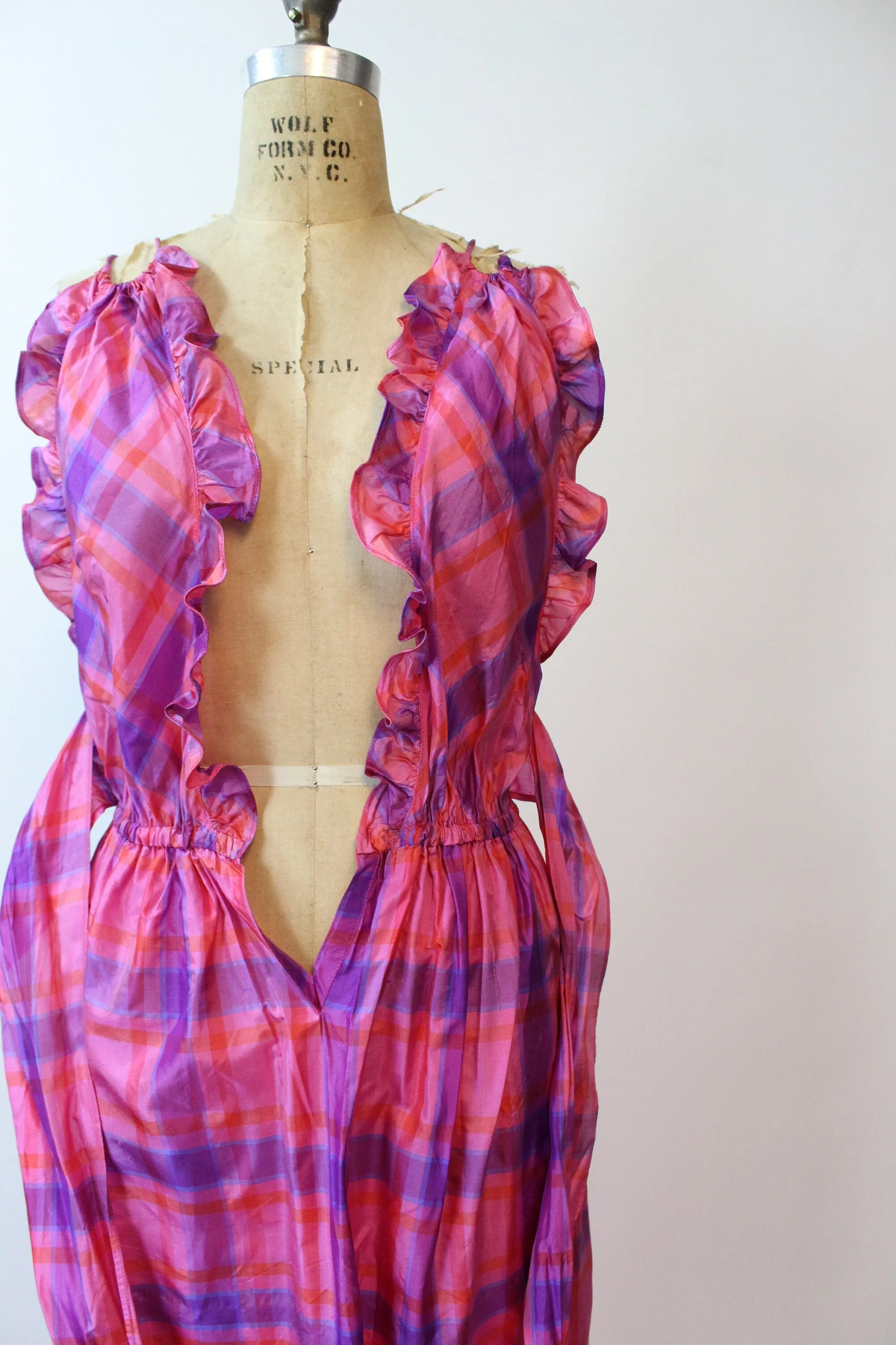 1980s 1980 documented BILL TICE silk halter dress small  | new spring summer