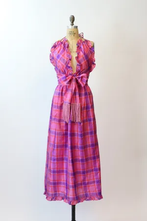 1980s 1980 documented BILL TICE silk halter dress small  | new spring summer