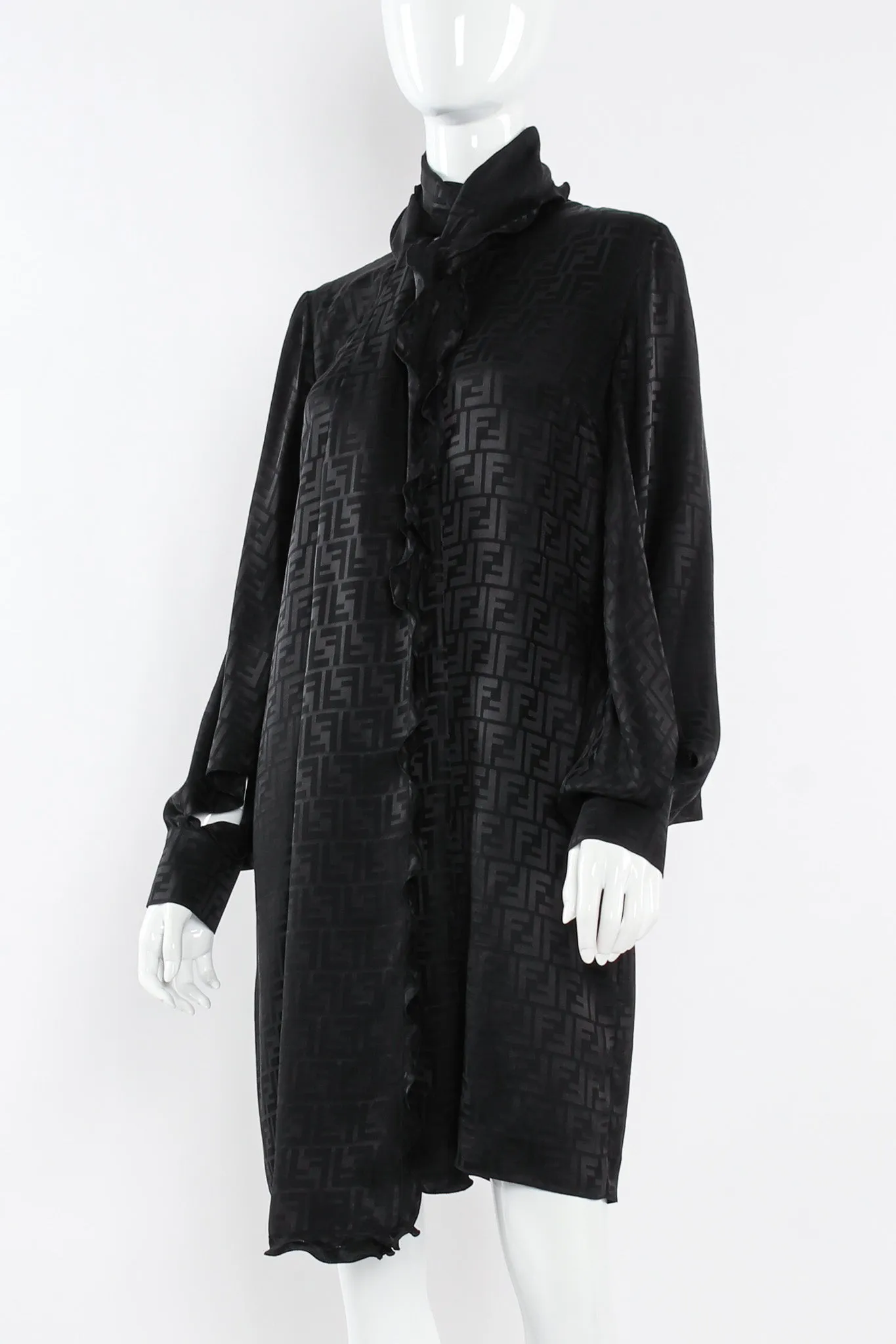 2022 S/S Monogram Silk Dress & Scarf Set