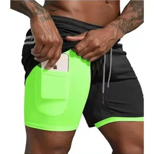 2025 New Men's 2-in-1 Quick Dry Running Shorts