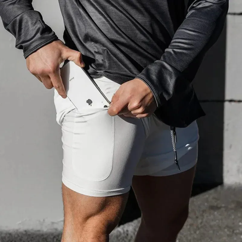 2025 New Men's 2-in-1 Quick Dry Running Shorts