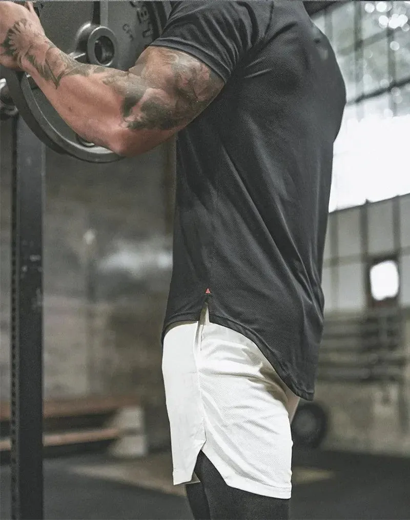 2025 New Men's 2-in-1 Quick Dry Running Shorts