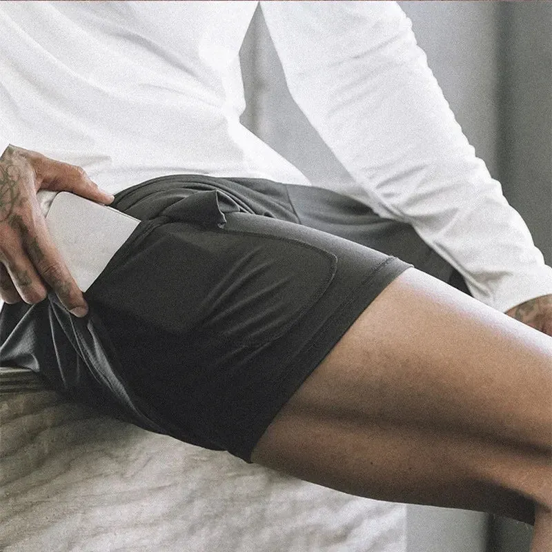 2025 New Men's 2-in-1 Quick Dry Running Shorts