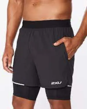 2XU AERO 2N1 SHORTS 5INCH MR6535BS