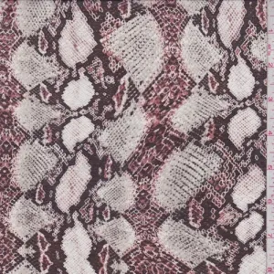 3 YD PC-Brown/Clay/Stone Snakeskin Lawn Fabric