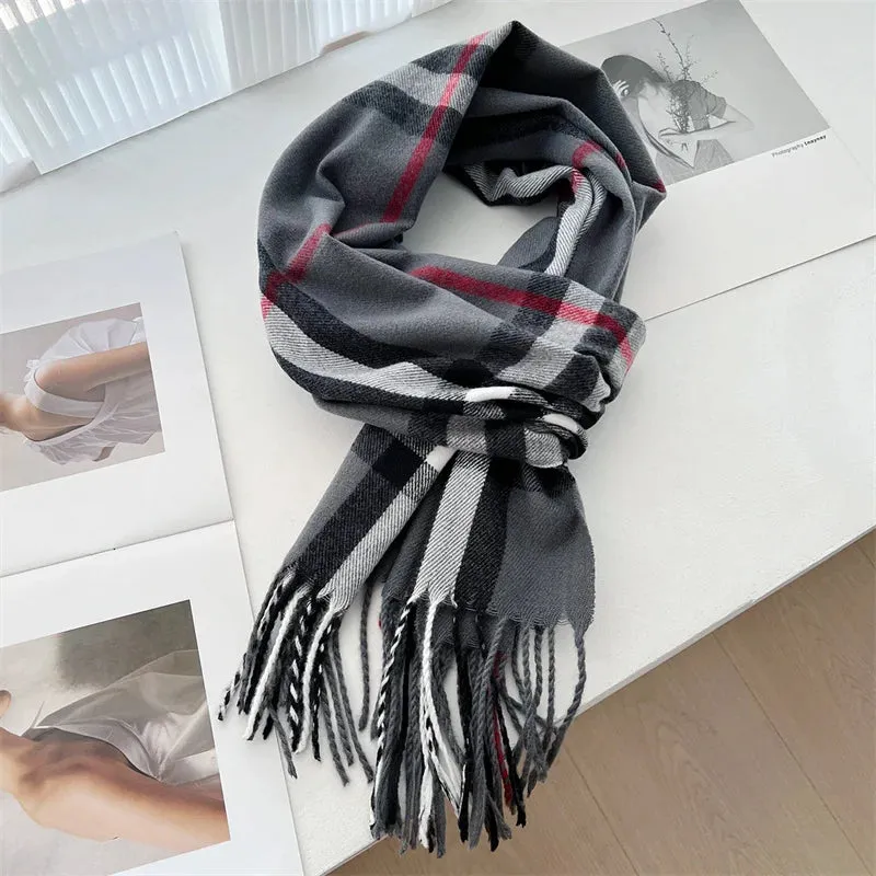 35*200cm Fashion Luxury Brand Women Scarf Cashmere Shawl Winter Warm Outdoor Pashmina Scarves Wrap Lady Decorate Neckerchief