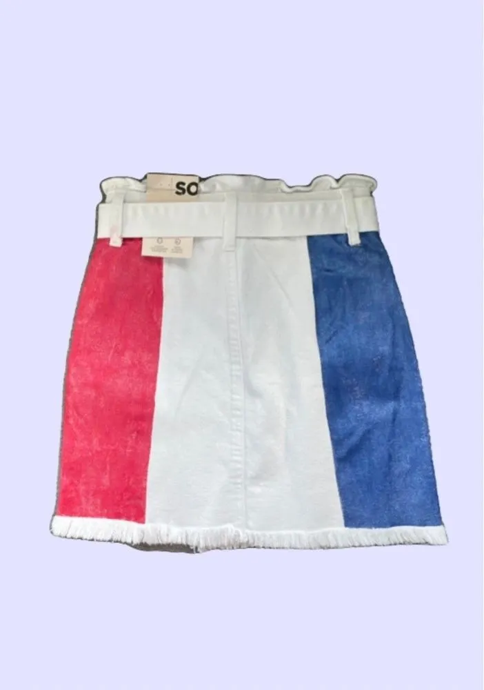 4th Of July Mini Skirt ~  Size 0/24W