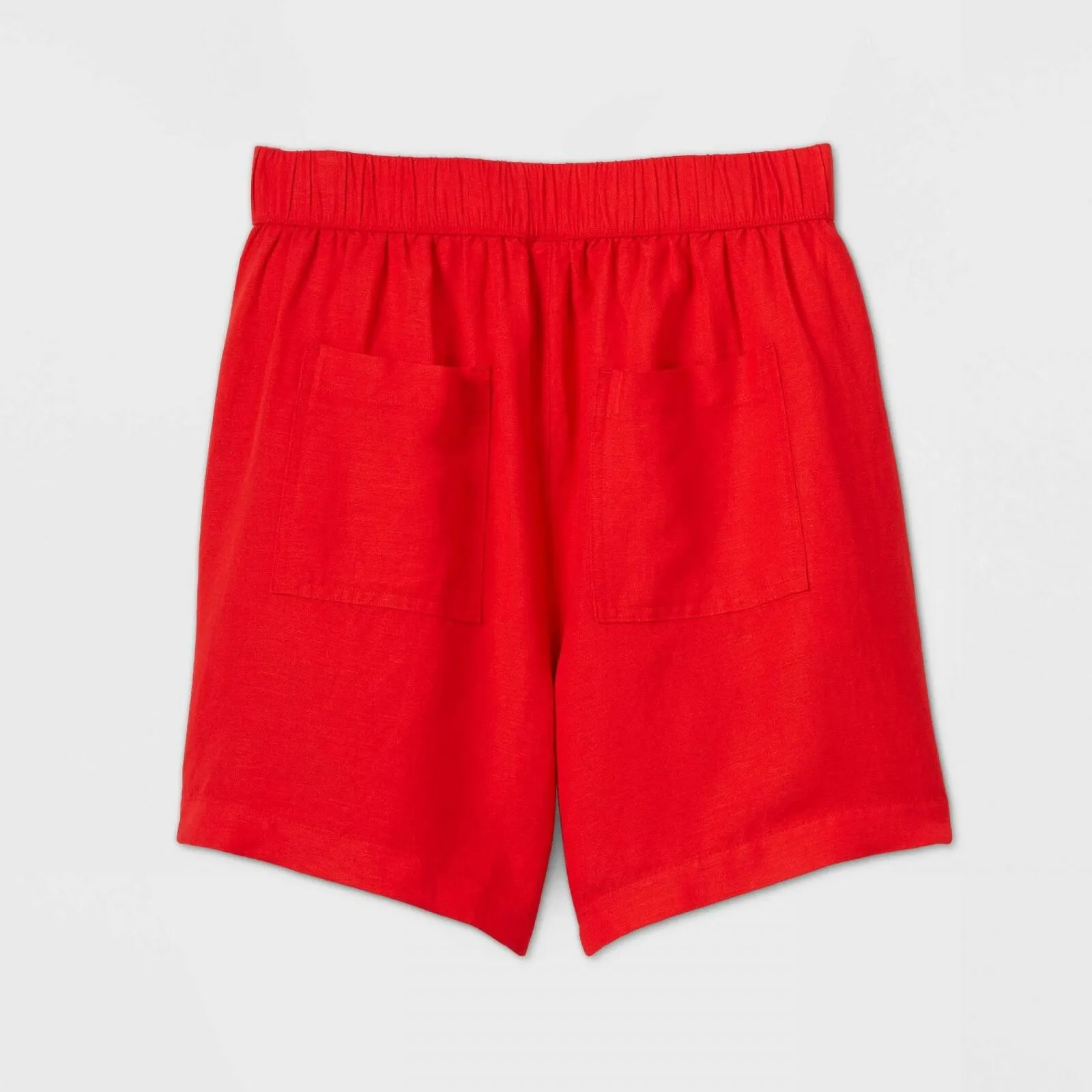 A New Day Women's Mid Rise Linen Pull On Shorts