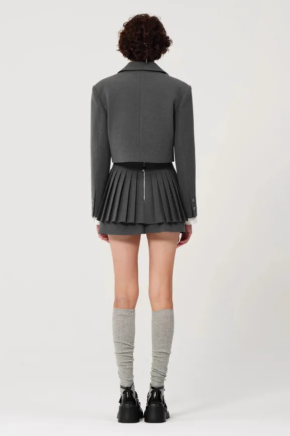 Academy-style A-line Pleated Skirt