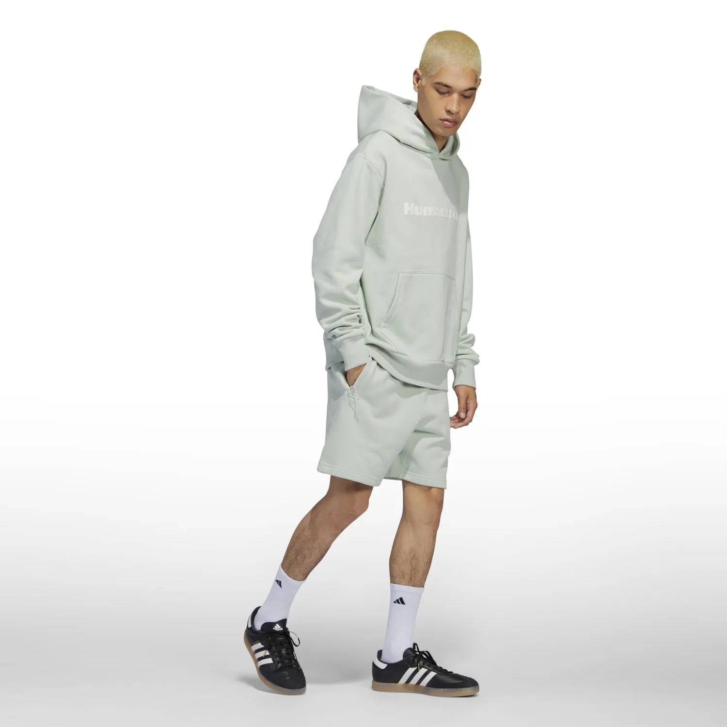Adidas Originals Unisex PW Pharrell Williams Humanrace Basics Short Linen Green HS4822