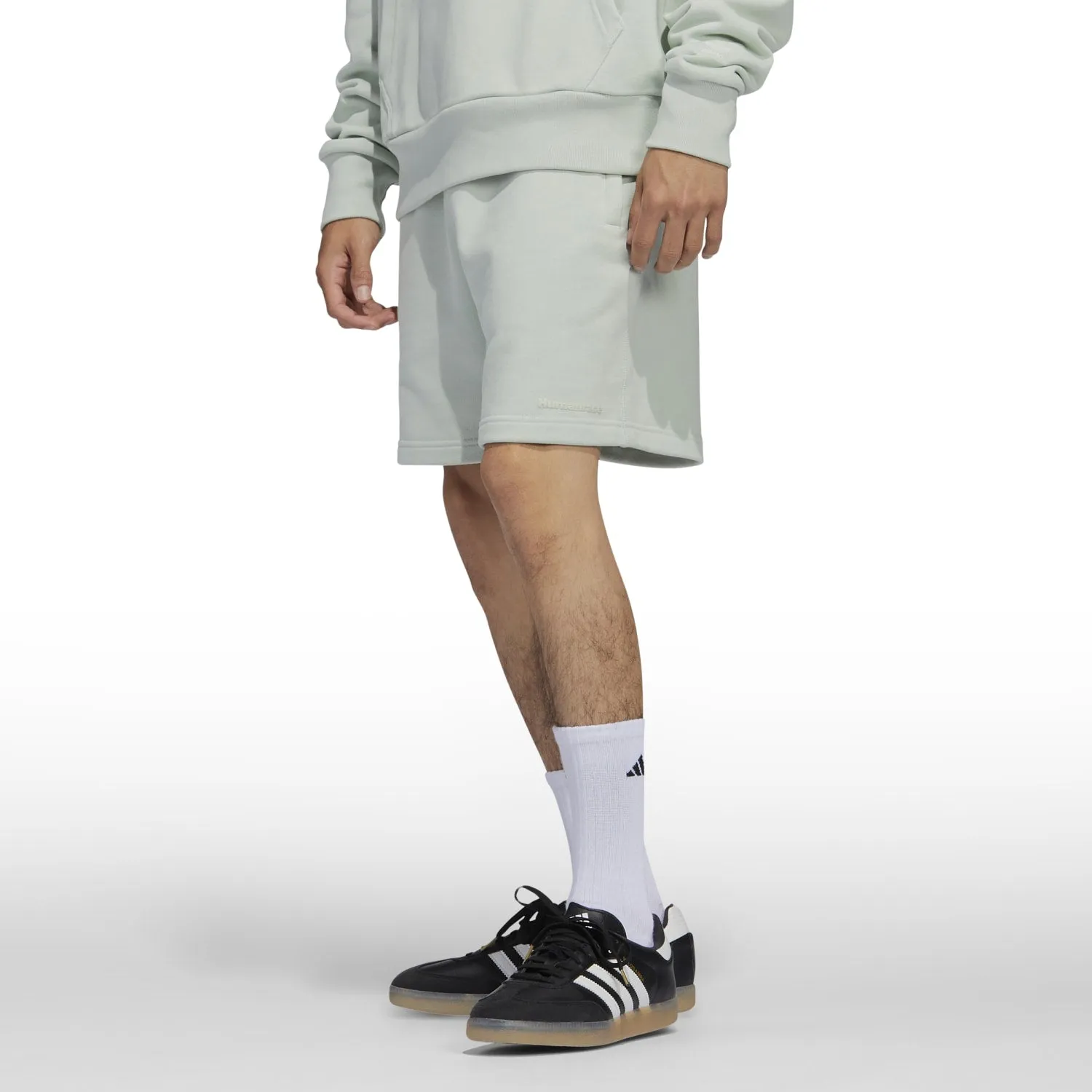 Adidas Originals Unisex PW Pharrell Williams Humanrace Basics Short Linen Green HS4822