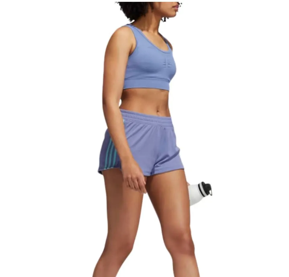 adidas Womens mauve knit Workout Shorts Running Shorts Size (L/XL)