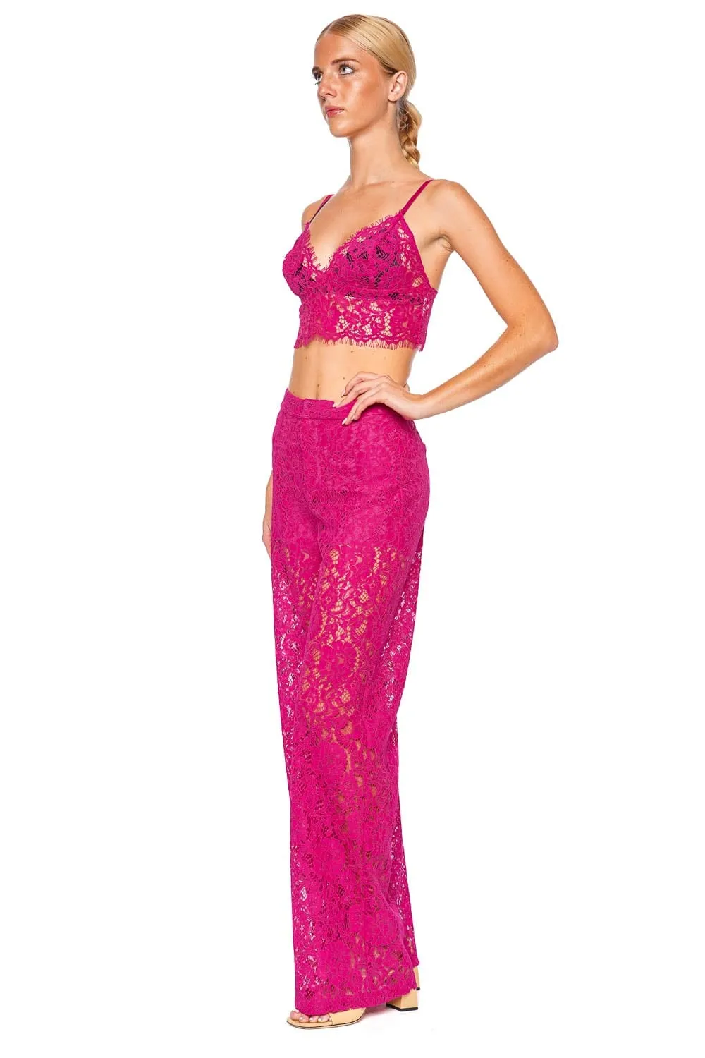 Aislin Sheer Lace Bralette Top