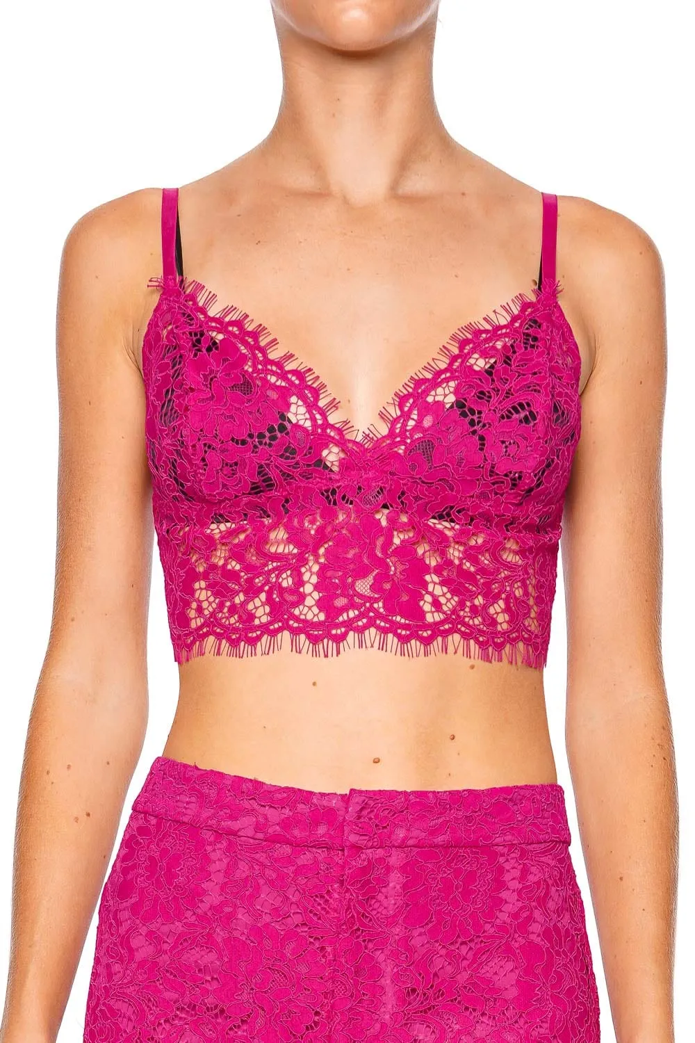 Aislin Sheer Lace Bralette Top