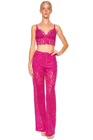 Aislin Sheer Lace Bralette Top