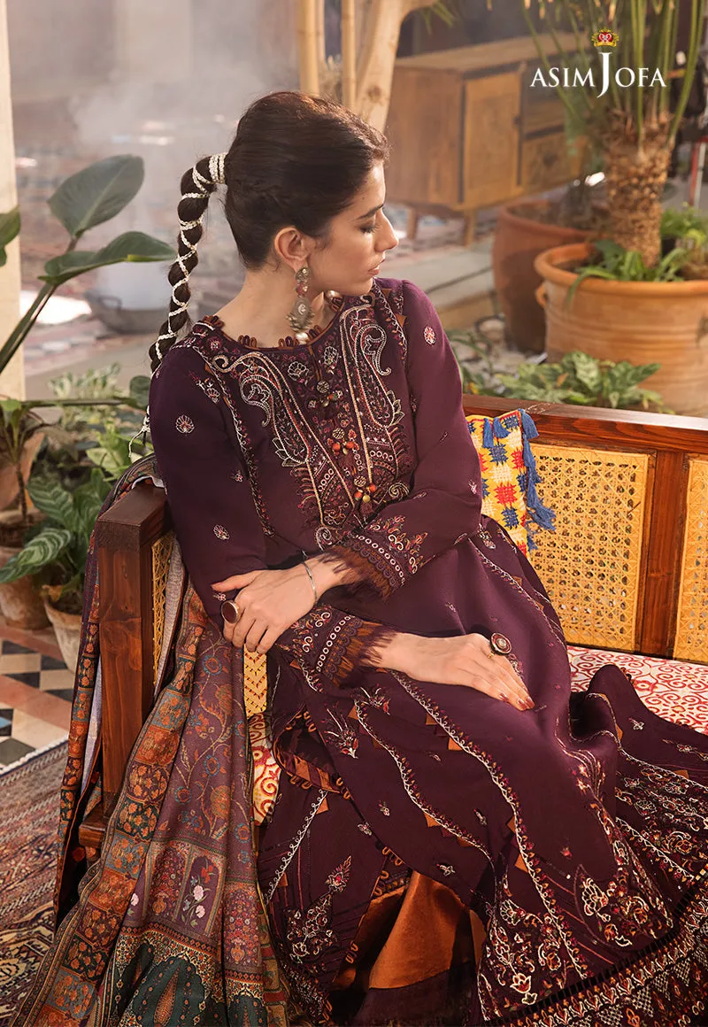 AJK-09 |  Asim Jofa The Syra Edit Kashmiri Embroidered Collection 2022 | Unstitched Embroidered Winter Suits