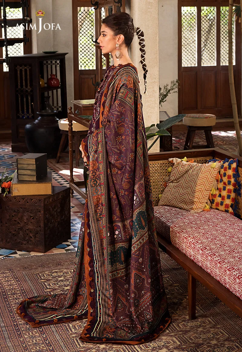 AJK-09 |  Asim Jofa The Syra Edit Kashmiri Embroidered Collection 2022 | Unstitched Embroidered Winter Suits
