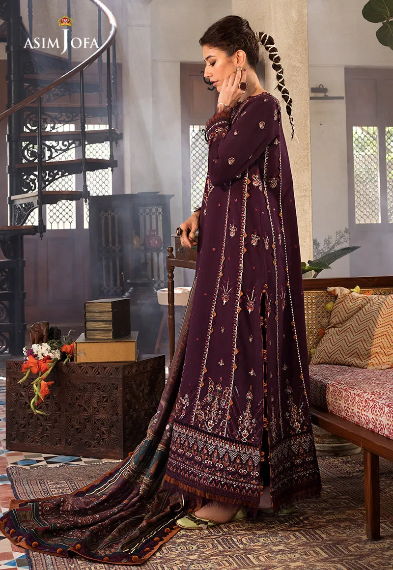 AJK-09 |  Asim Jofa The Syra Edit Kashmiri Embroidered Collection 2022 | Unstitched Embroidered Winter Suits