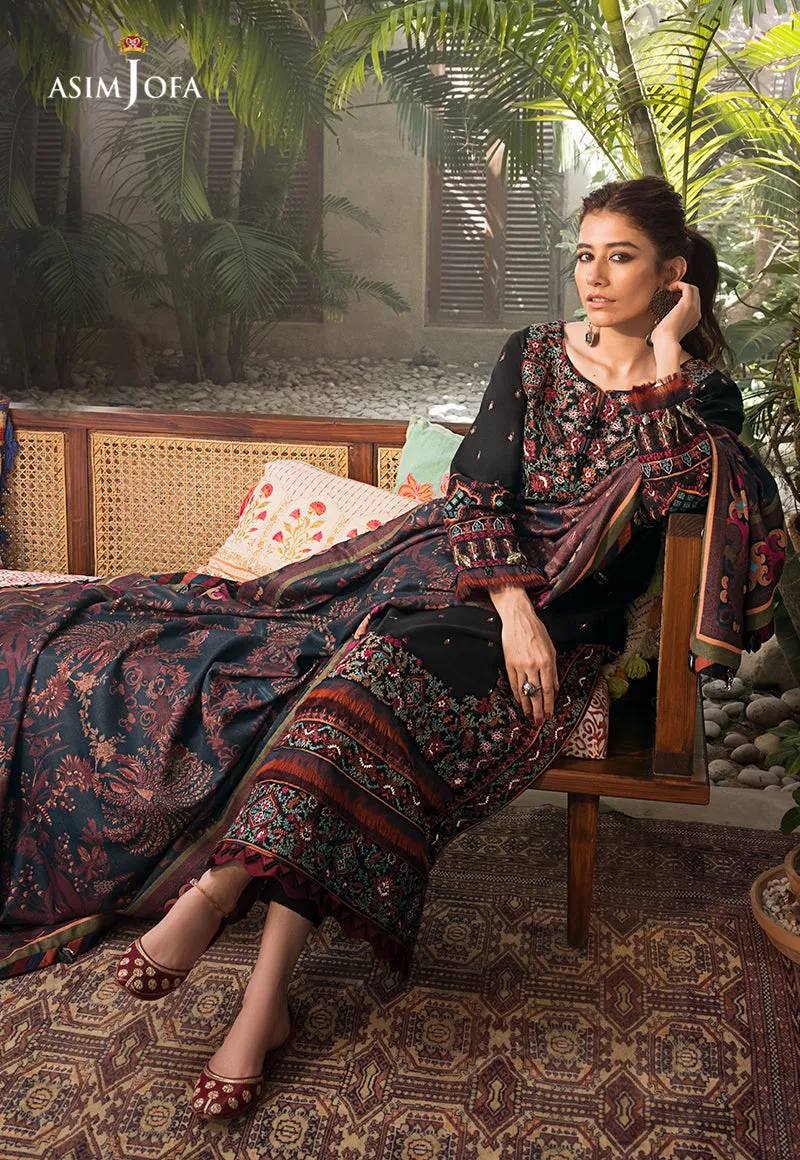 AJK-11 |  Asim Jofa The Syra Edit Kashmiri Embroidered Collection 2022 | Unstitched Embroidered Winter Suits