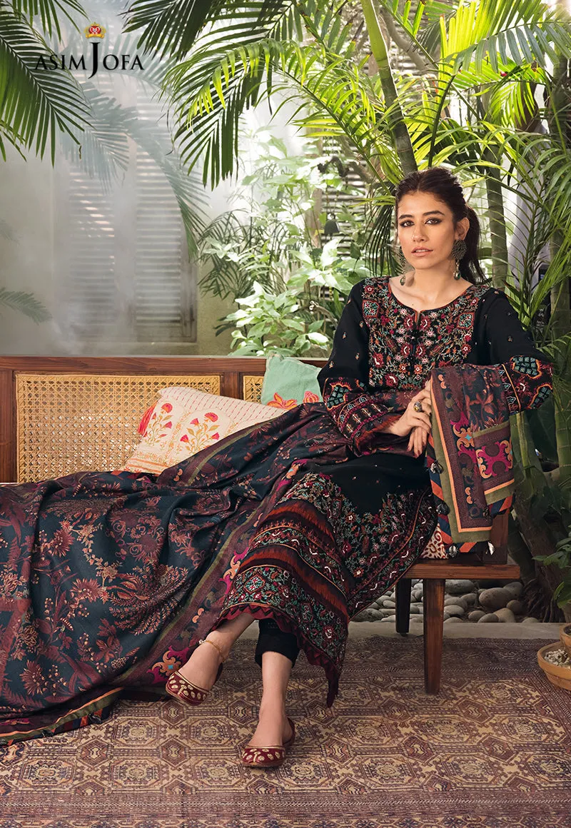 AJK-11 |  Asim Jofa The Syra Edit Kashmiri Embroidered Collection 2022 | Unstitched Embroidered Winter Suits