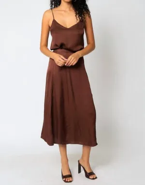 Alexia Satin Maxi Skirt