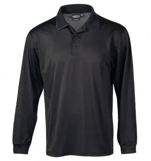 All American Clothing Co. - Long Sleeve Aqua Dry Polo Shirt