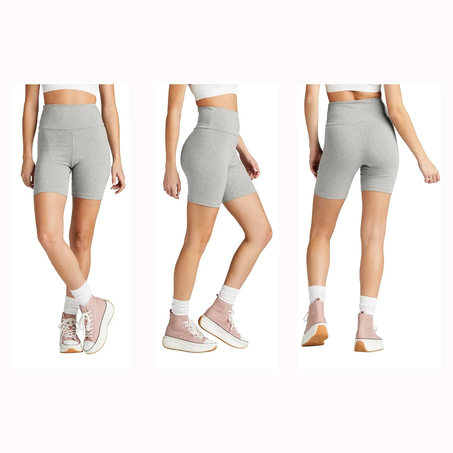 Alpha Sigma Alpha High Waist Bike Shorts