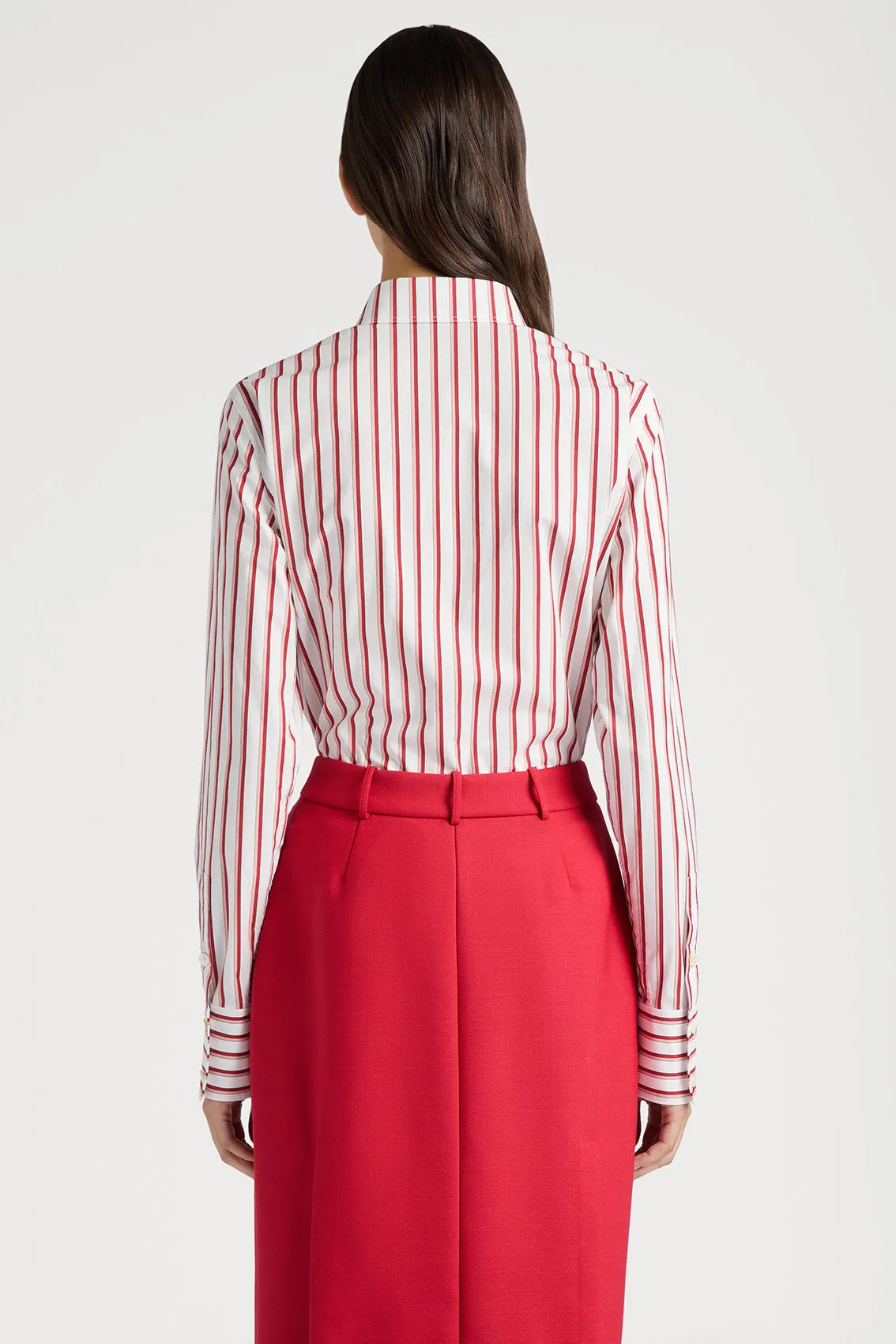 AMALFI COAST RED STRIPE SHIRT