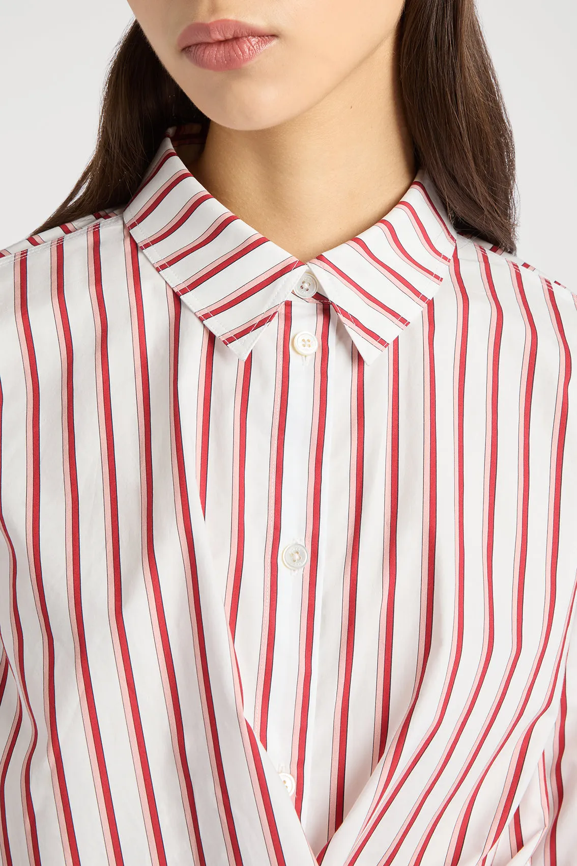 AMALFI COAST RED STRIPE SHIRT