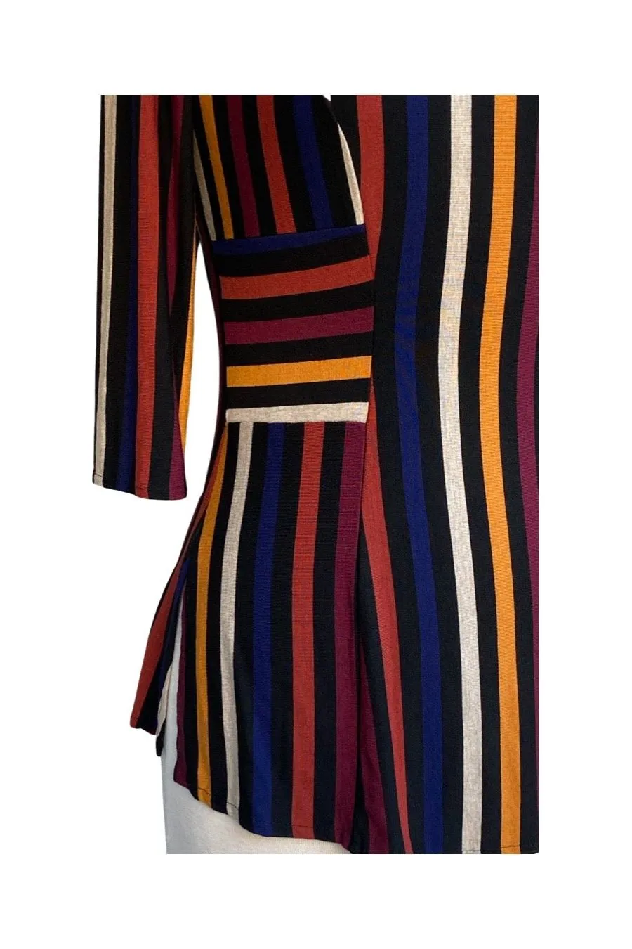 AMBER Off Shoulder Flared  Striped Top