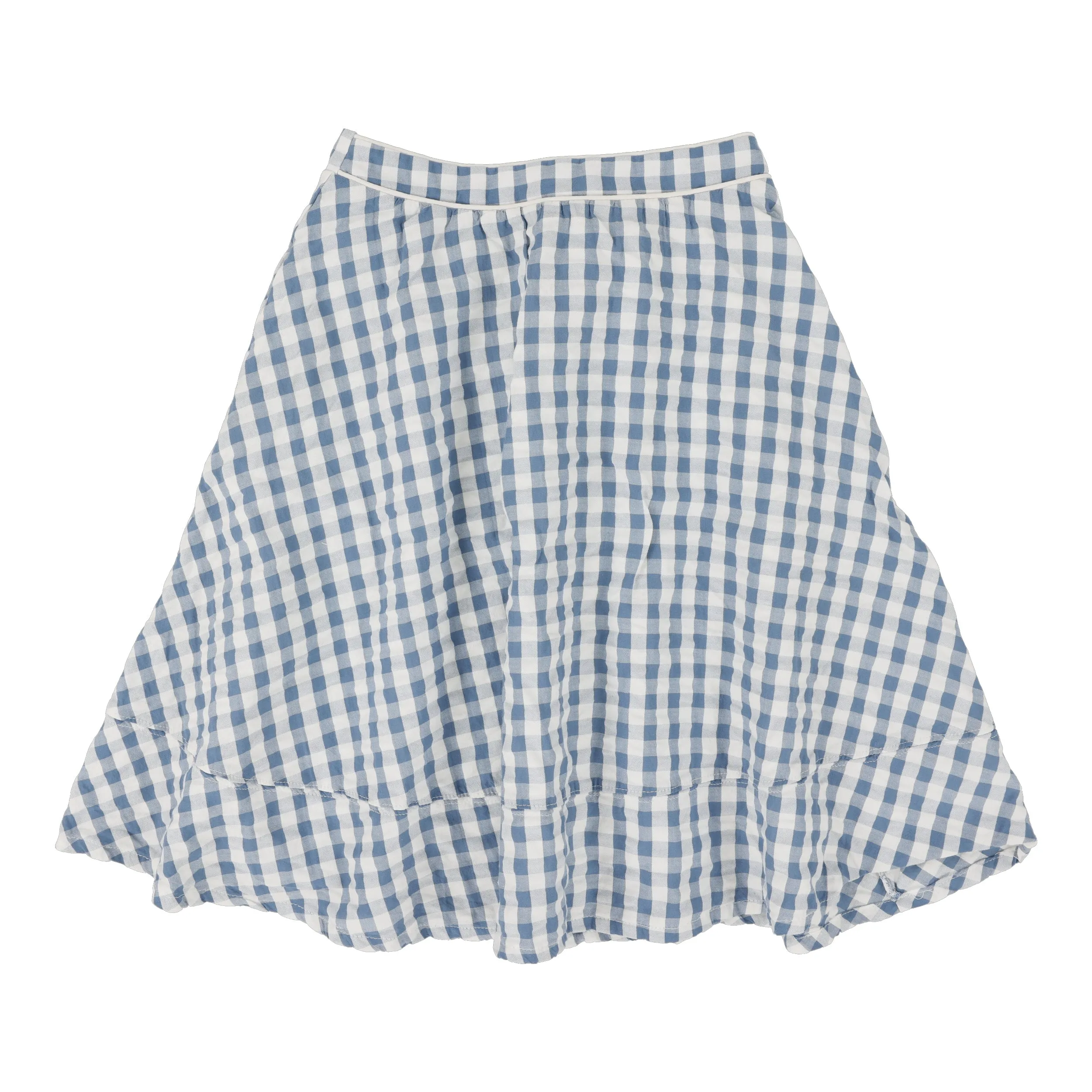 Analogie Gingham Skirt - Bright Blue