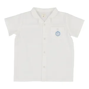 Analogie Seersucker Shirt - White/Bright Blue