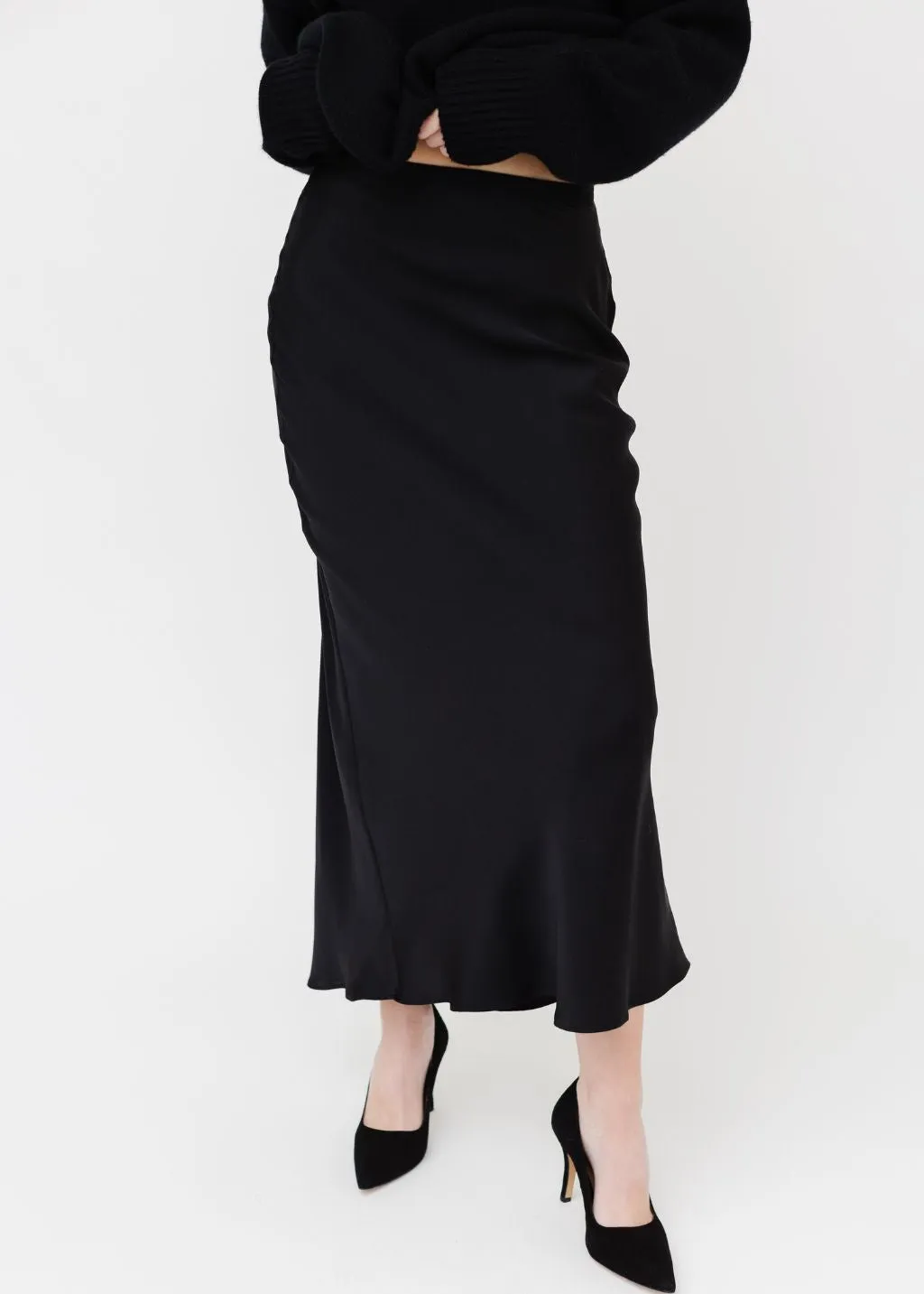Anine Bing Bar Silk Maxi Skirt