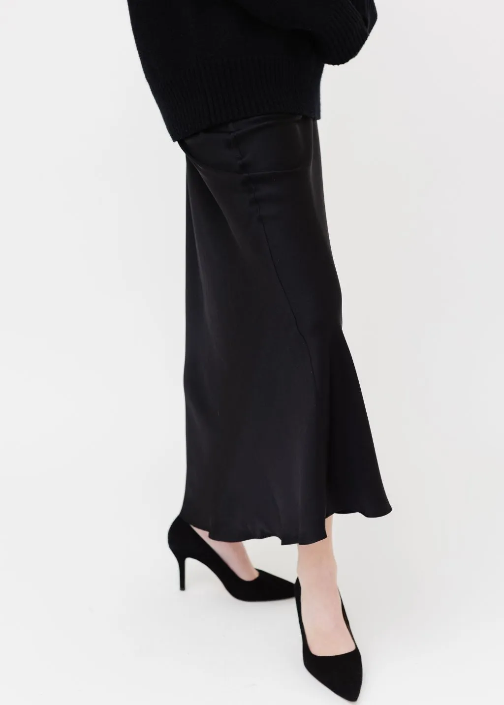 Anine Bing Bar Silk Maxi Skirt