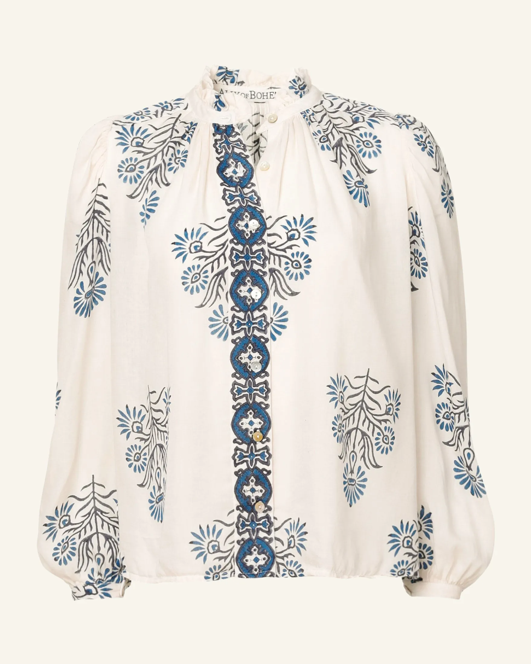 Annabel Black and Blue Shirt