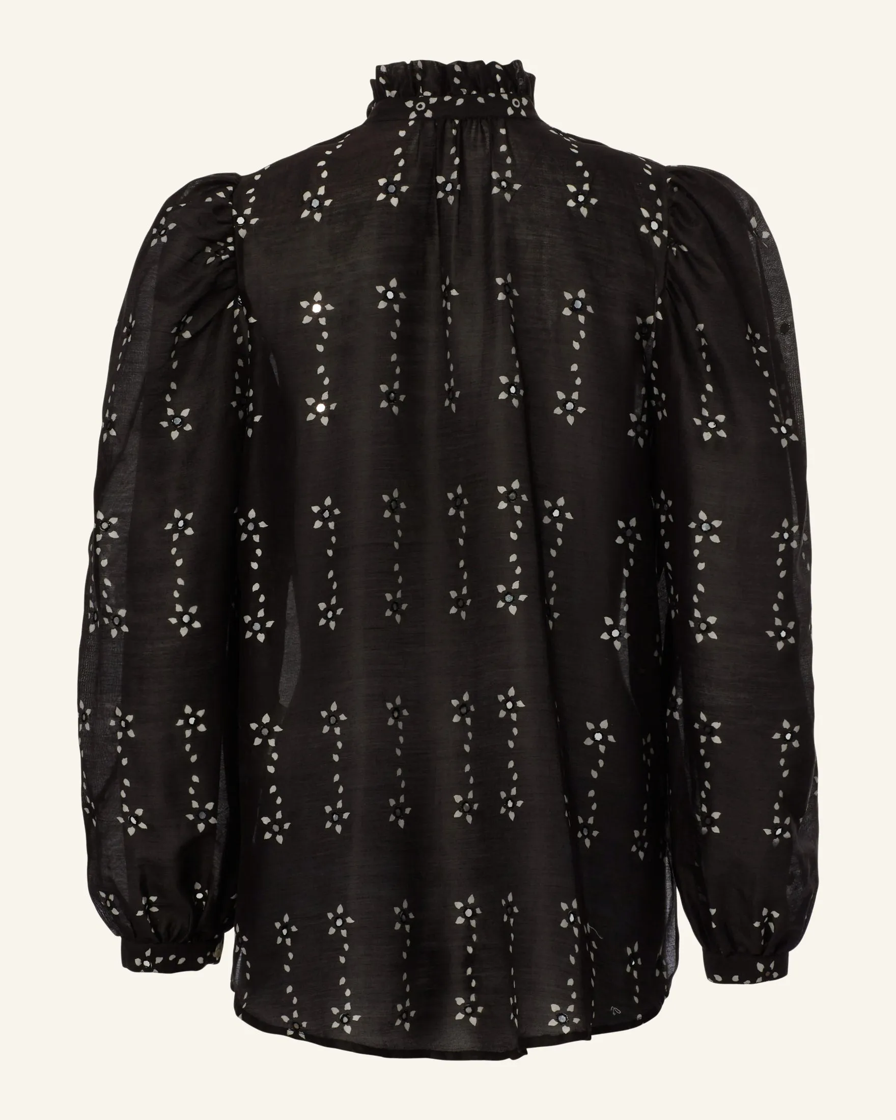 Annabel Black Daisy Shirt