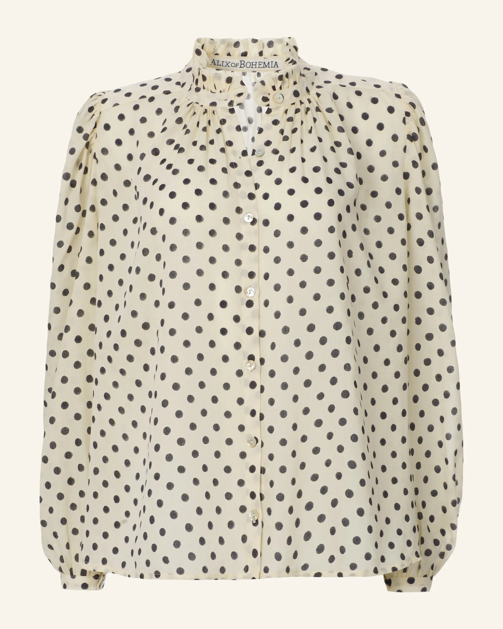 Annabel Cream Spot Shirt