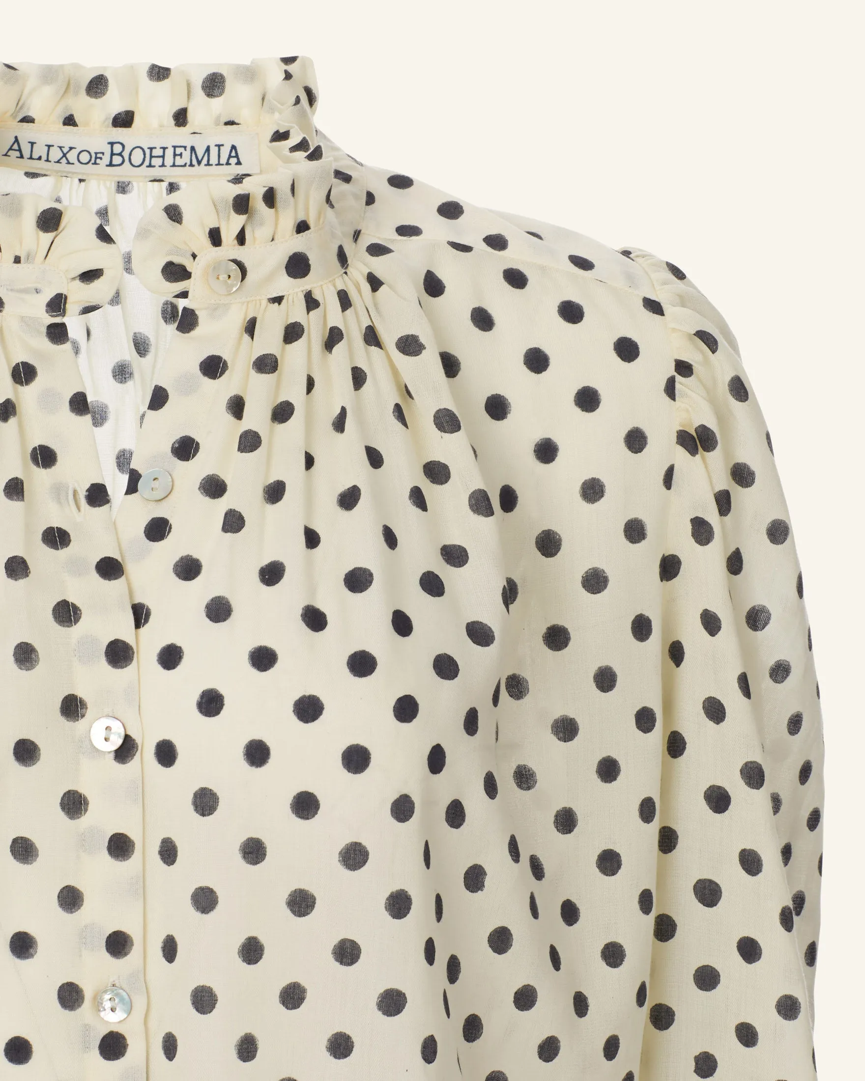 Annabel Cream Spot Shirt