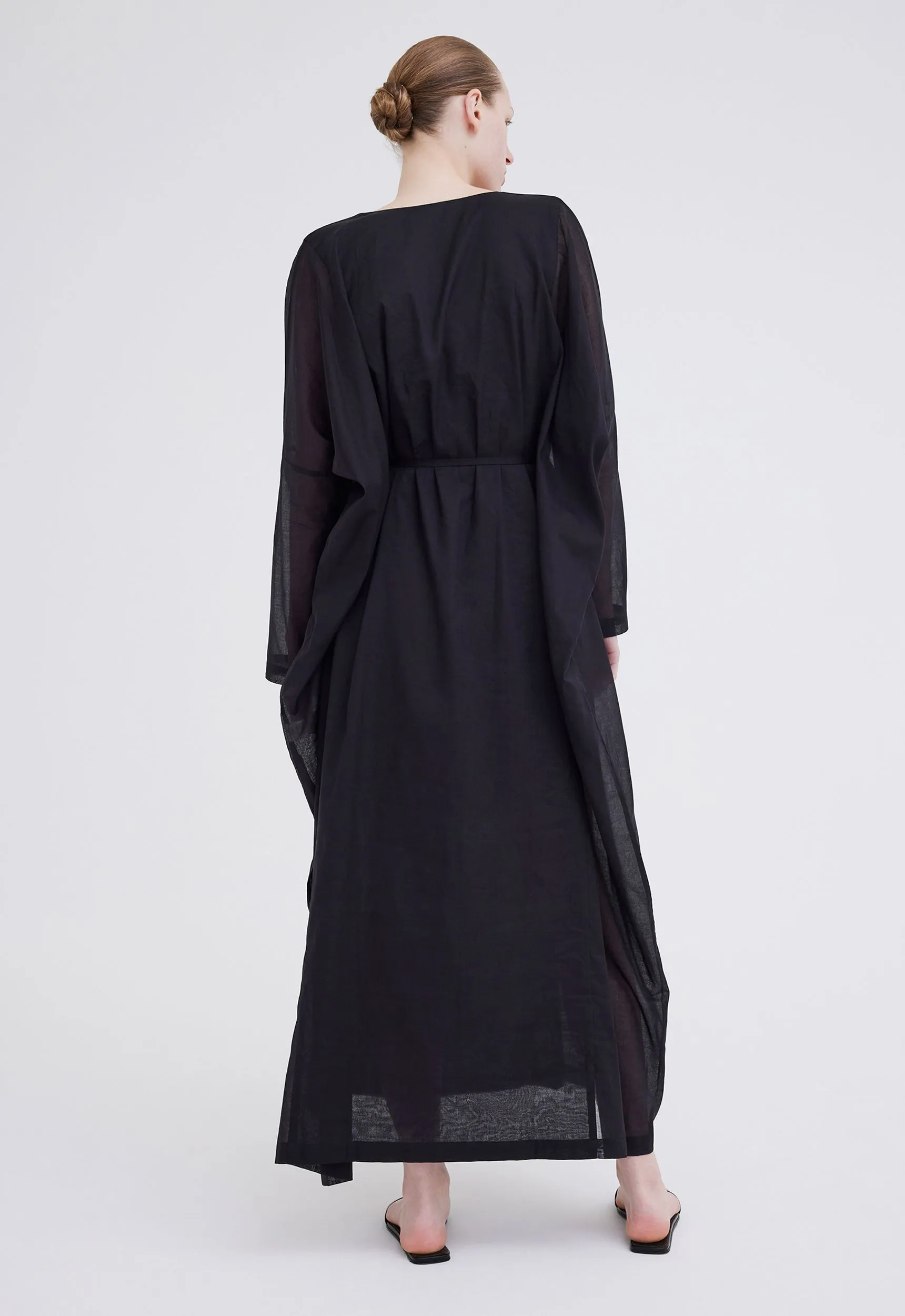 Arc Cotton Dress - Black